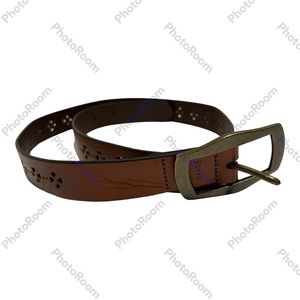 Rolfs Leather Belt Brown Shamrock Womens Large